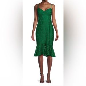 Guess Floral Lace Trumpet Dress